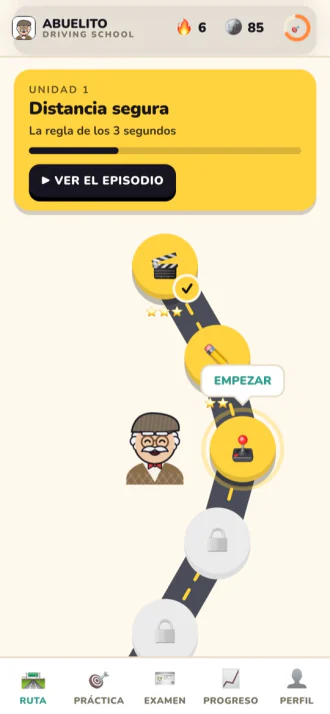 La ruta de clases